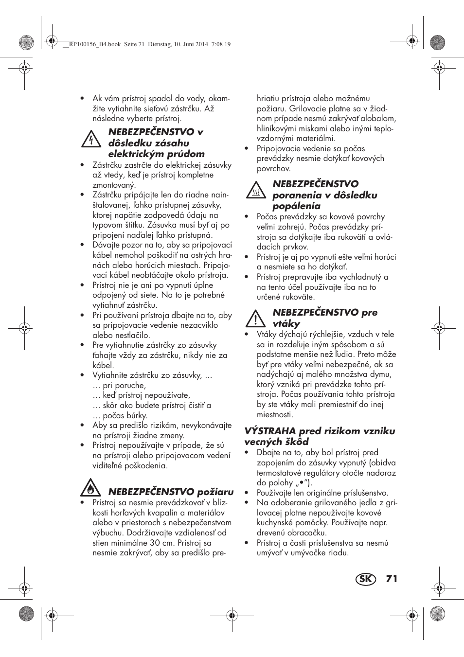 Silvercrest SKG 1700 A2 User Manual | Page 73 / 100