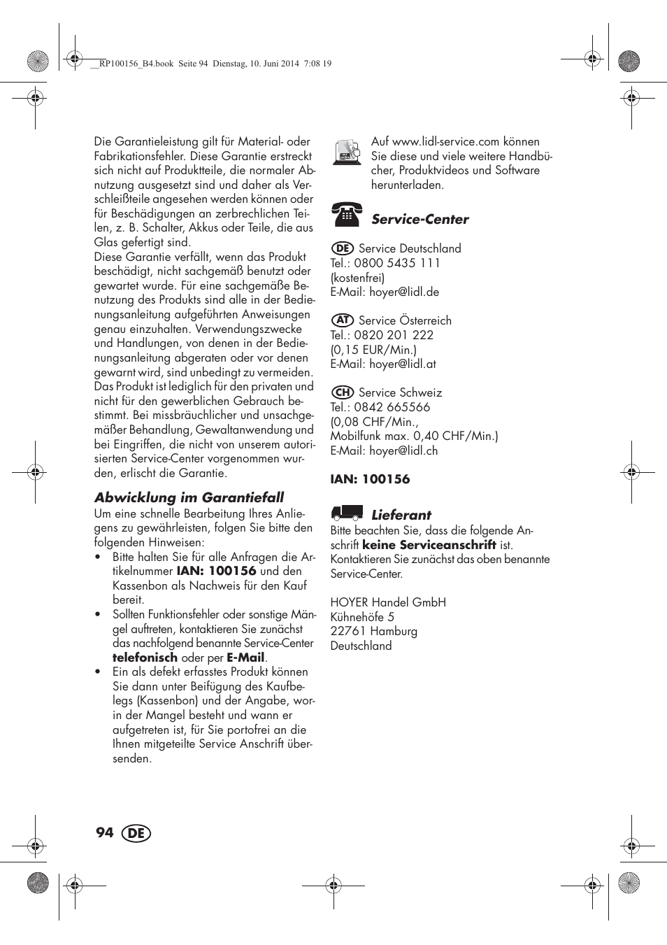 Silvercrest SKG 1700 A2 User Manual | Page 96 / 100