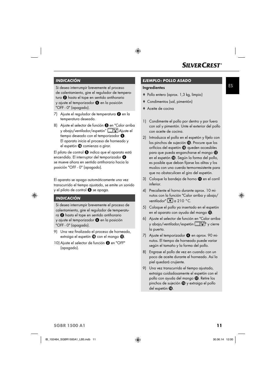 Silvercrest SGBR 1500 A1 User Manual | Page 14 / 60