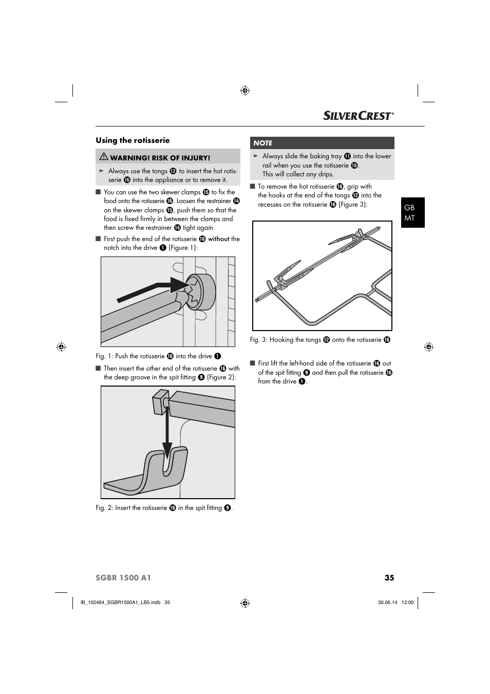 Silvercrest SGBR 1500 A1 User Manual | Page 38 / 60