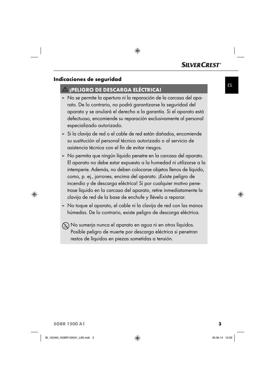 Silvercrest SGBR 1500 A1 User Manual | Page 6 / 60