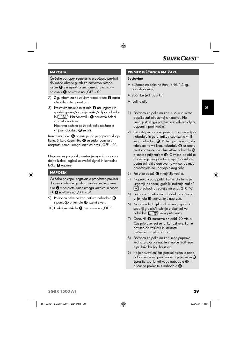 Silvercrest SGBR 1500 A1 User Manual | Page 42 / 88