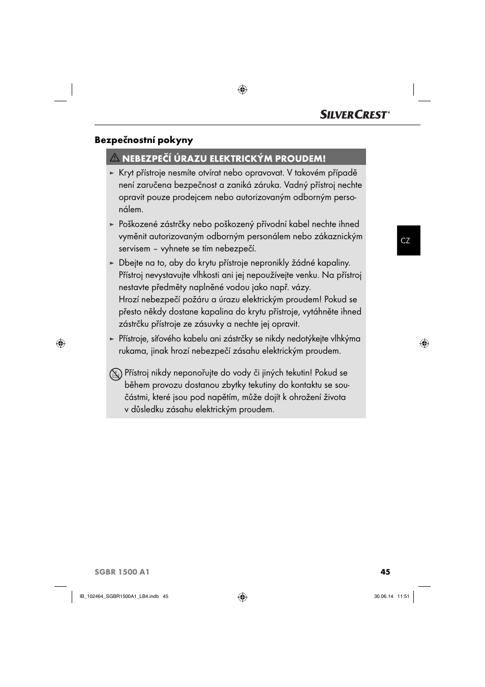 Silvercrest SGBR 1500 A1 User Manual | Page 48 / 88