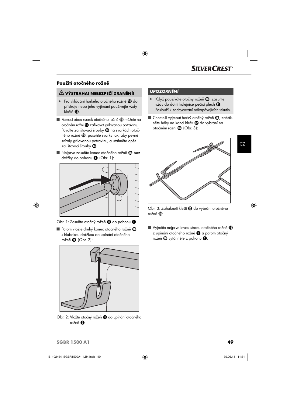 Silvercrest SGBR 1500 A1 User Manual | Page 52 / 88