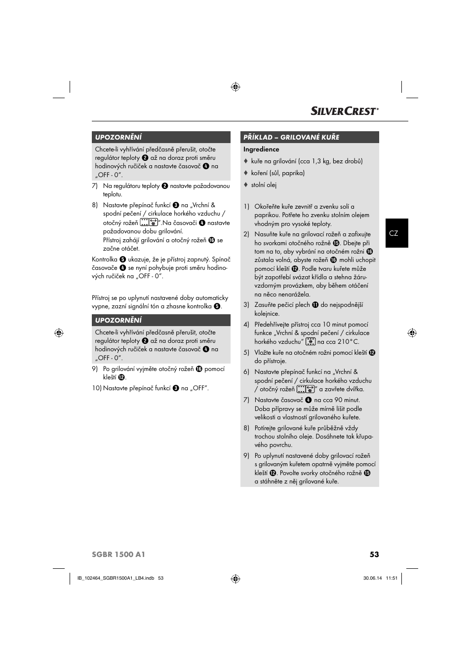 Silvercrest SGBR 1500 A1 User Manual | Page 56 / 88