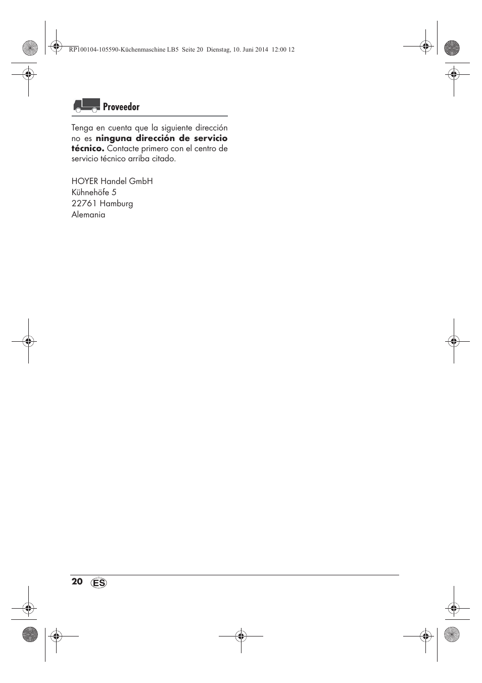 Proveedor | Silvercrest SKMP 1200 A2 User Manual | Page 22 / 94