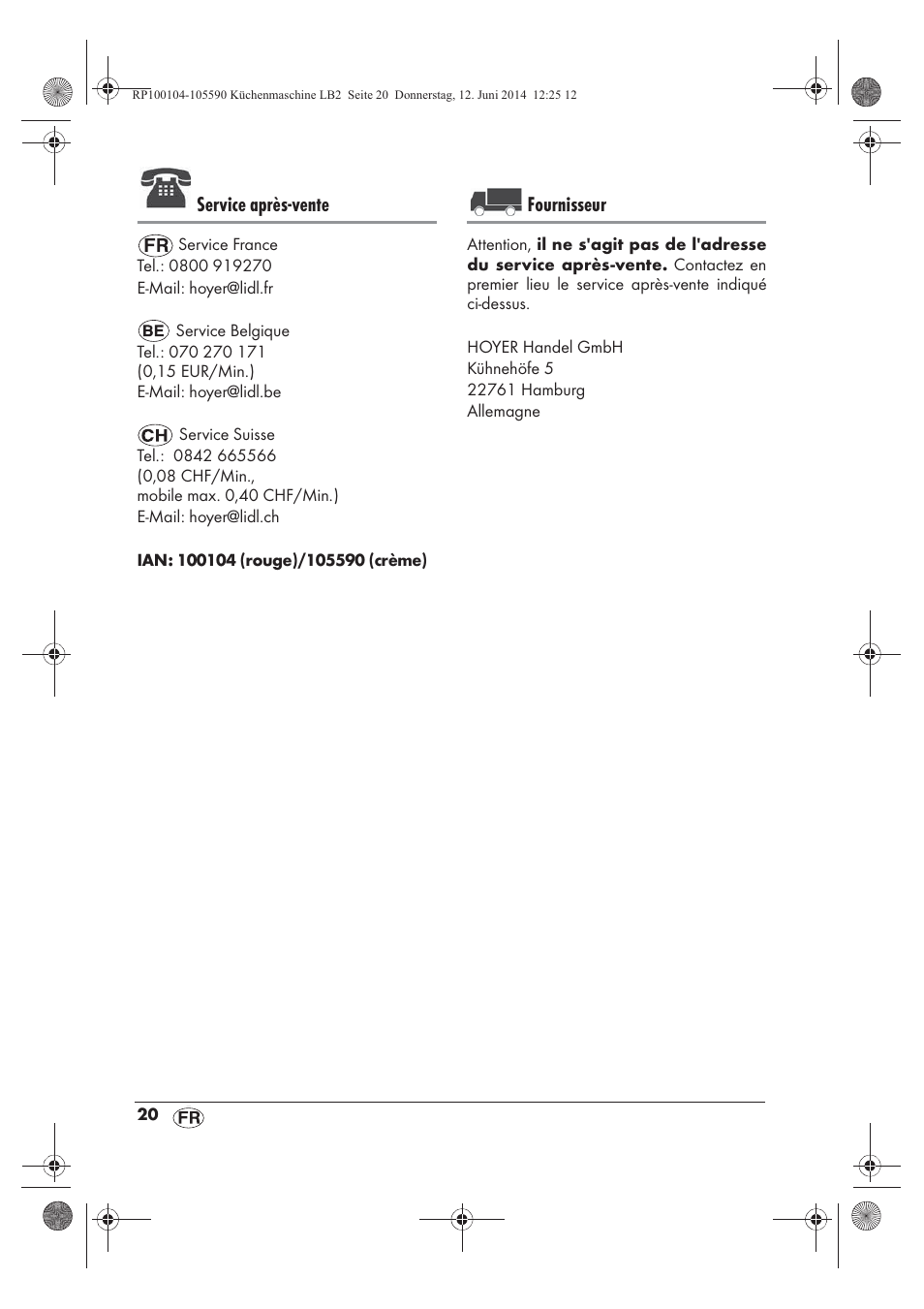 Service après-vente, Fournisseur | Silvercrest SKMP 1200 A2 User Manual | Page 22 / 74