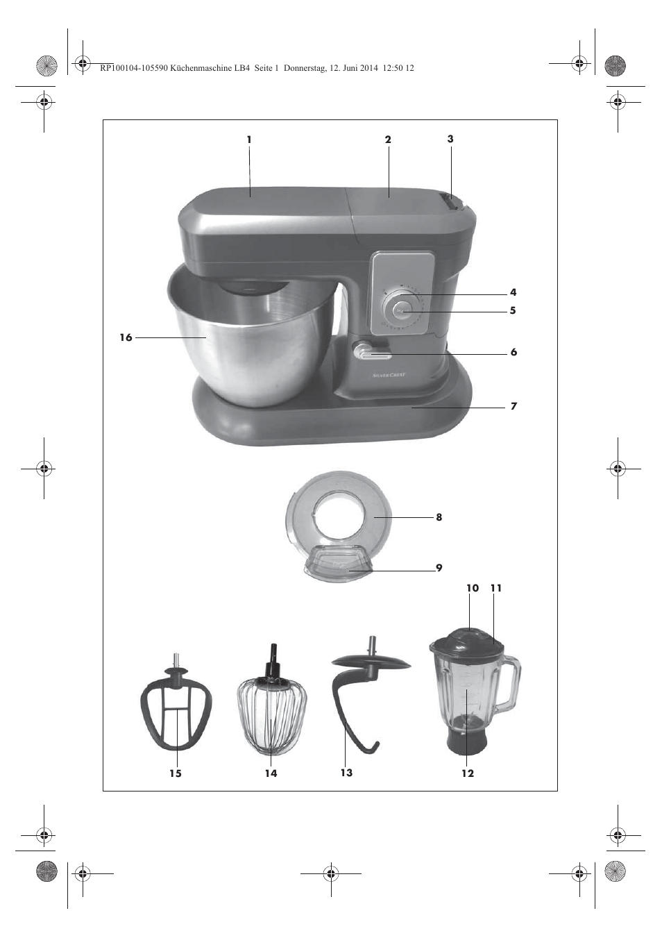 Silvercrest SKMP 1200 A2 User Manual | Page 3 / 122