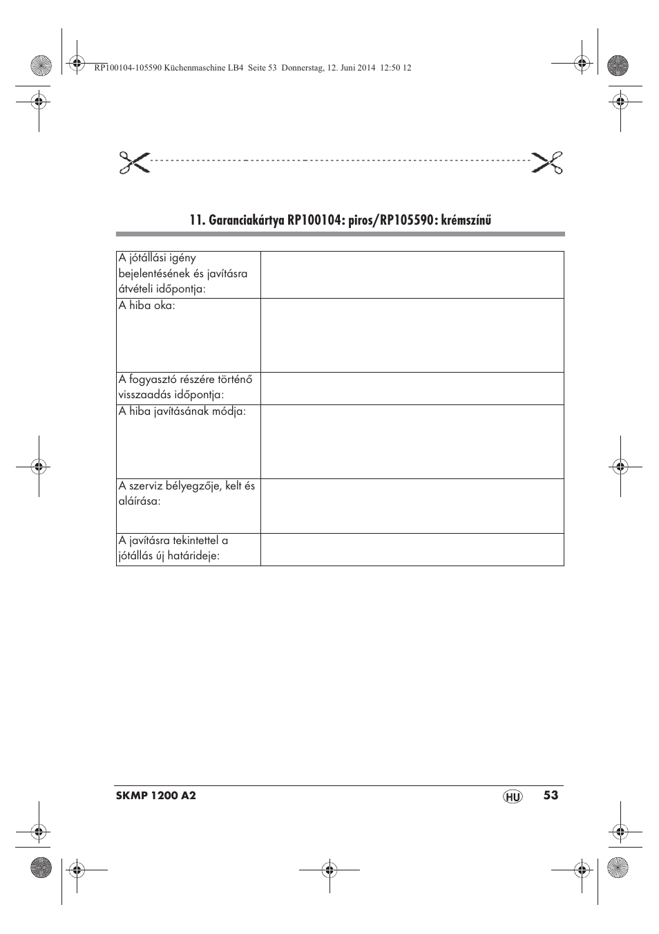 Silvercrest SKMP 1200 A2 User Manual | Page 55 / 122