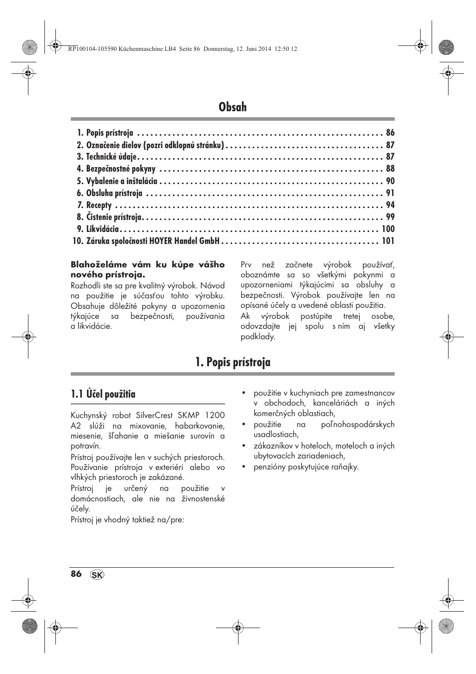 Silvercrest SKMP 1200 A2 User Manual | Page 88 / 122