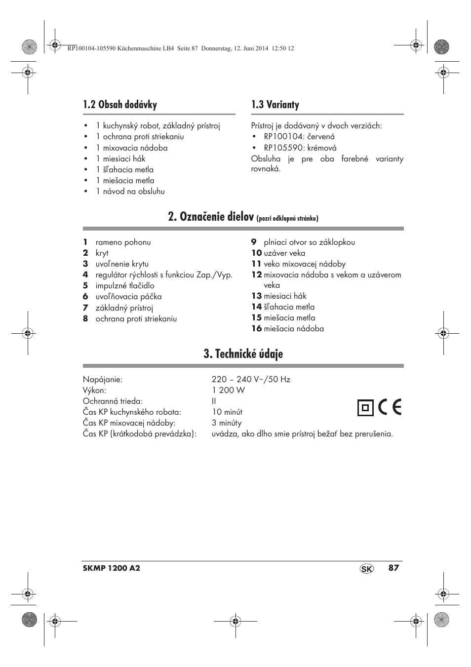 Silvercrest SKMP 1200 A2 User Manual | Page 89 / 122