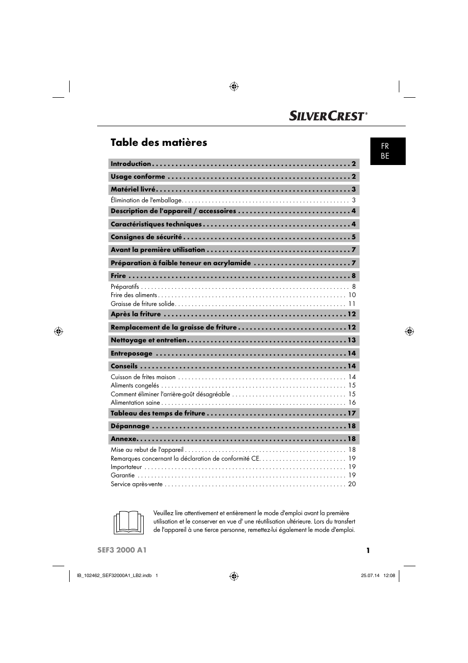 Silvercrest SEF3 2000 A1 User Manual | Page 4 / 63