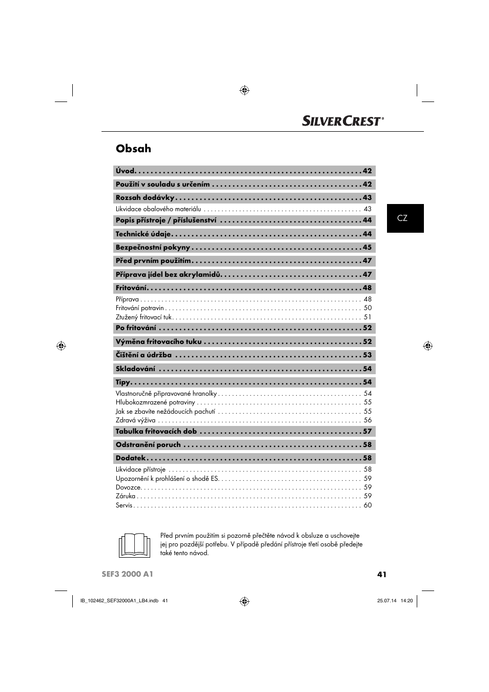 Silvercrest SEF3 2000 A1 User Manual | Page 44 / 84