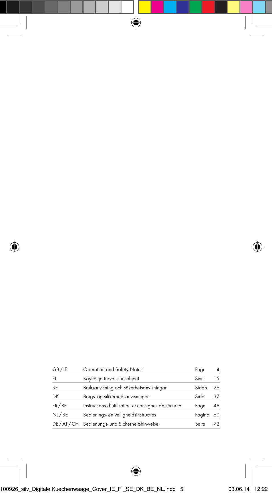 Silvercrest 100926-14-01/100926-14-03/Z31622B User Manual | Page 2 / 84