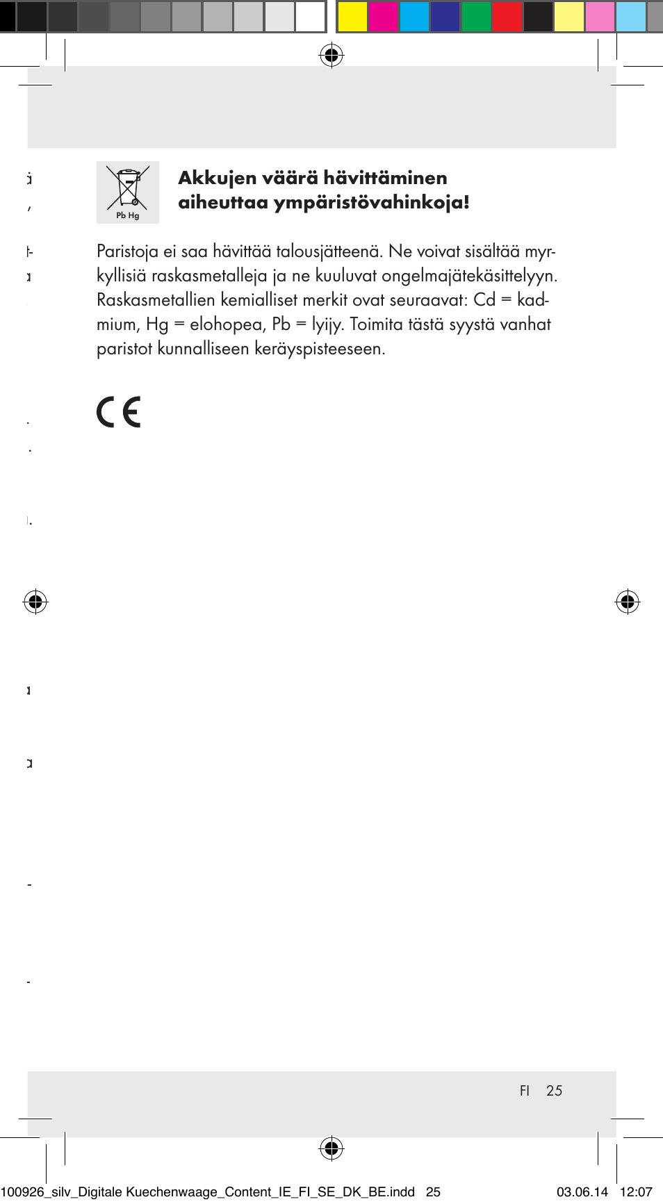Puhdistus ja hoito, Jätehuolto | Silvercrest 100926-14-01/100926-14-03/Z31622B User Manual | Page 25 / 84