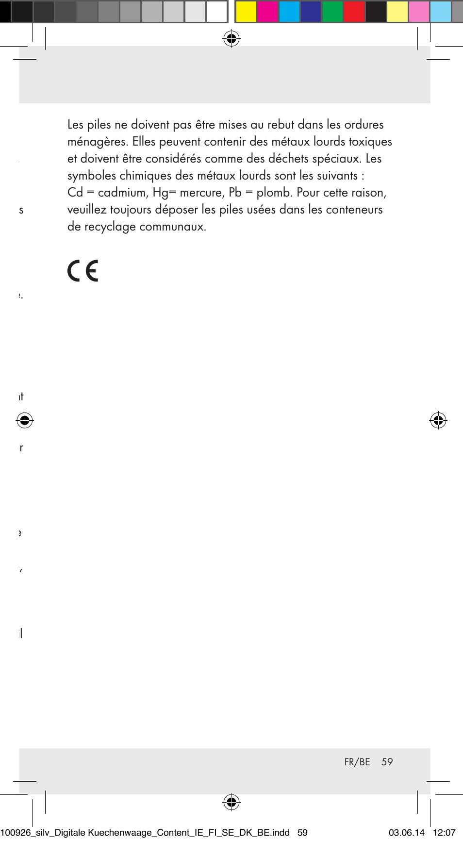 Nettoyage et entretien, Traitement des déchets | Silvercrest 100926-14-01/100926-14-03/Z31622B User Manual | Page 59 / 84