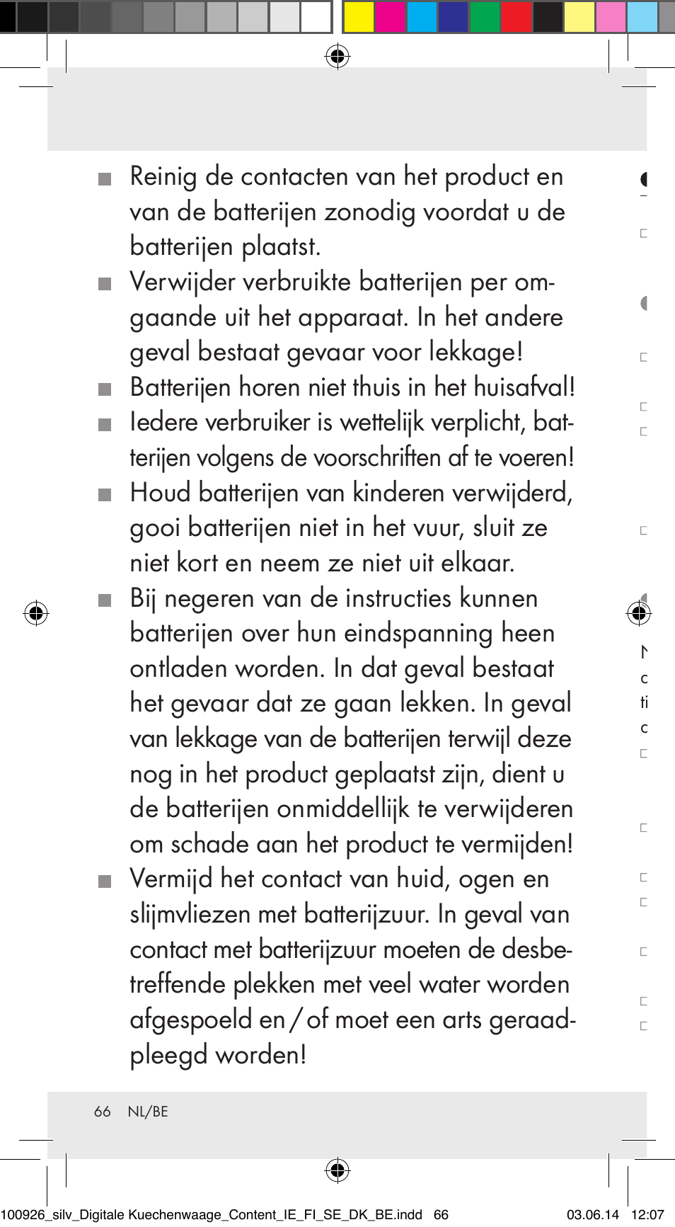 Ingebruikname, Batterijen vervangen (afb. b), Tijd instellen (afb. a) | Silvercrest 100926-14-01/100926-14-03/Z31622B User Manual | Page 66 / 84