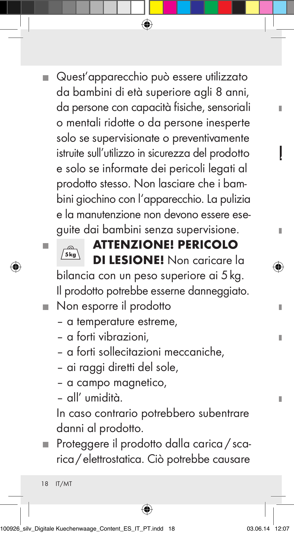 Silvercrest 100926-14-01/100926-14-03/Z31622B User Manual | Page 18 / 60