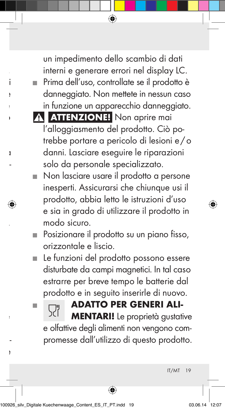 Silvercrest 100926-14-01/100926-14-03/Z31622B User Manual | Page 19 / 60