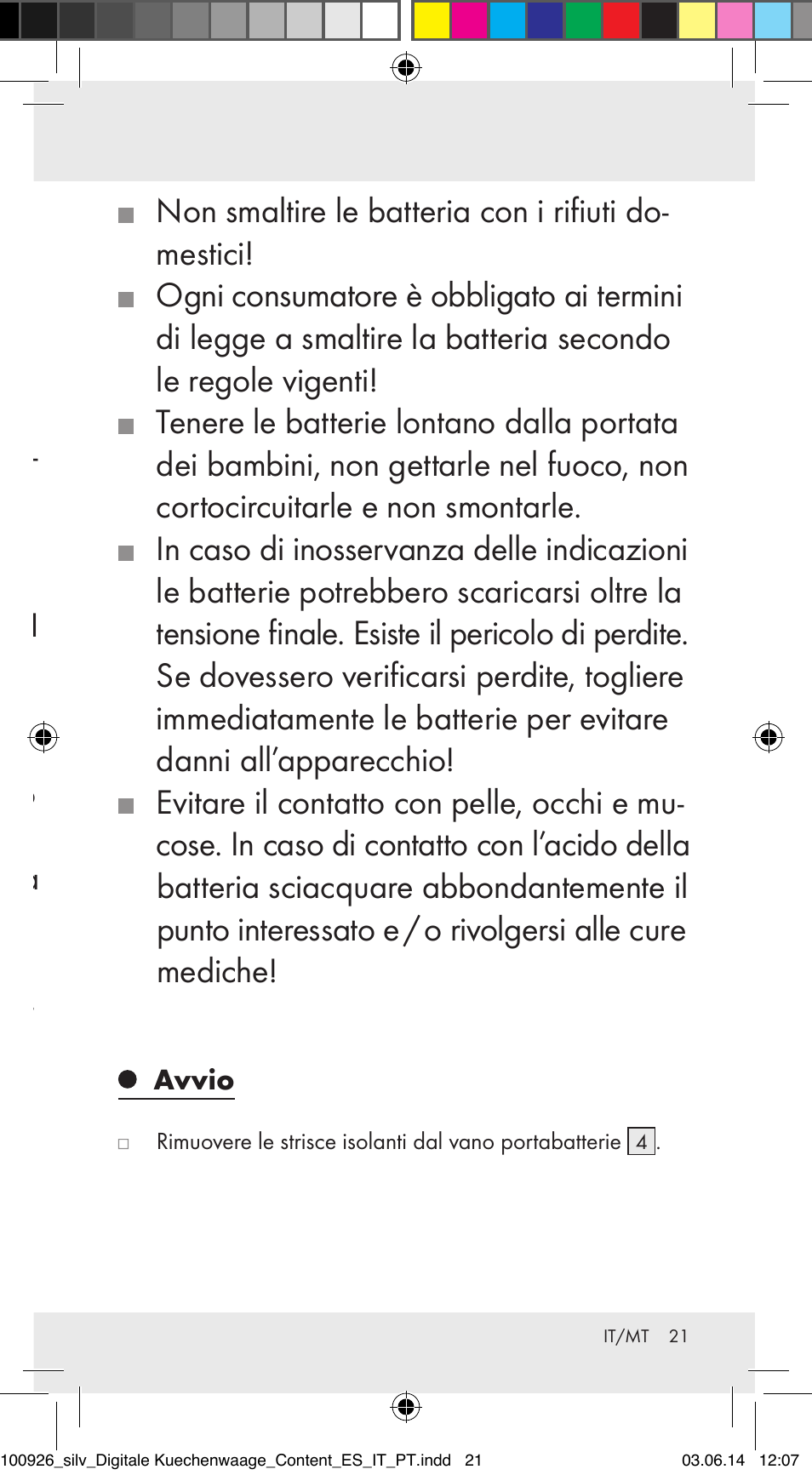 Silvercrest 100926-14-01/100926-14-03/Z31622B User Manual | Page 21 / 60