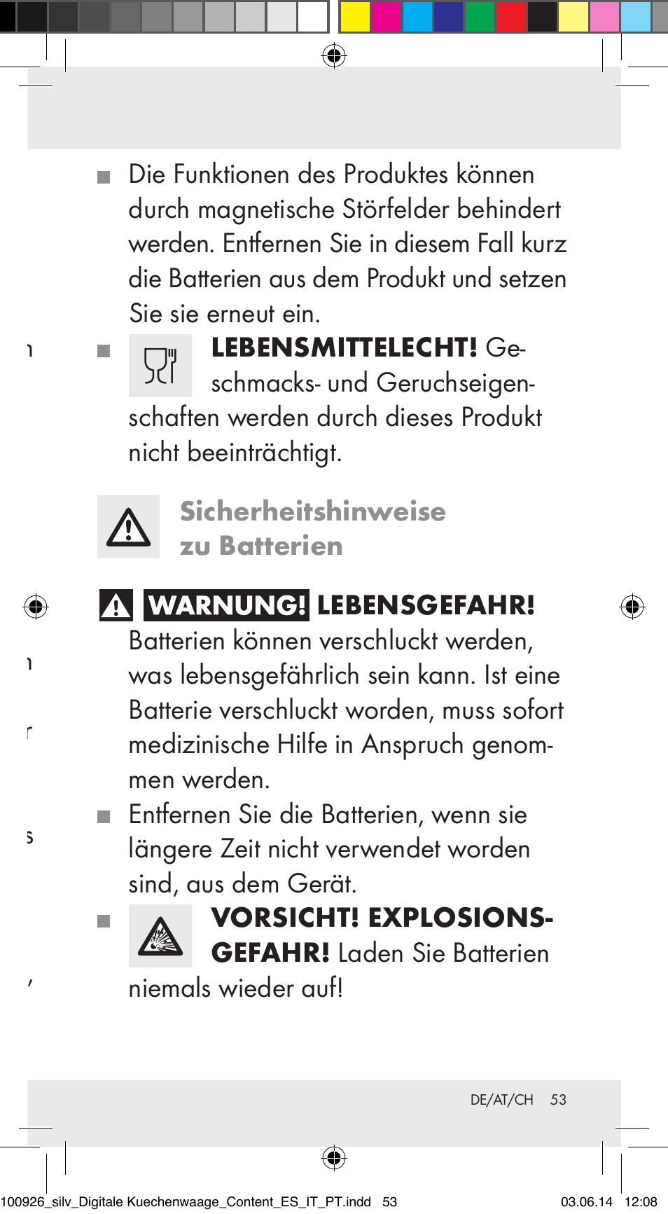 Silvercrest 100926-14-01/100926-14-03/Z31622B User Manual | Page 53 / 60