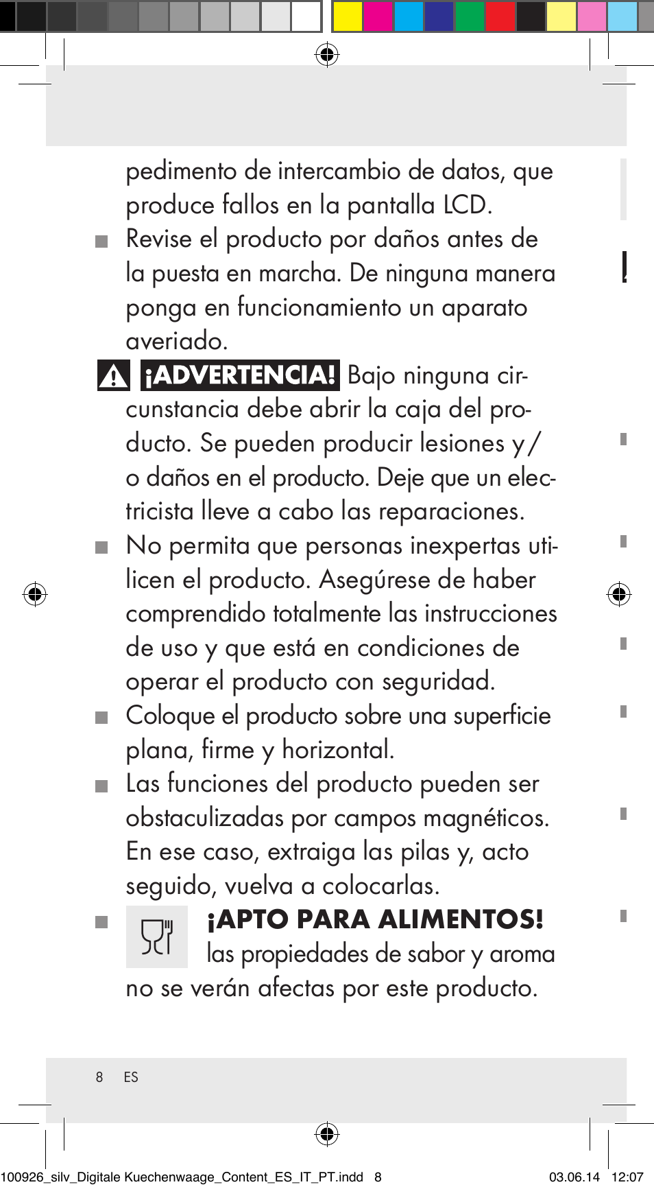 Silvercrest 100926-14-01/100926-14-03/Z31622B User Manual | Page 8 / 60