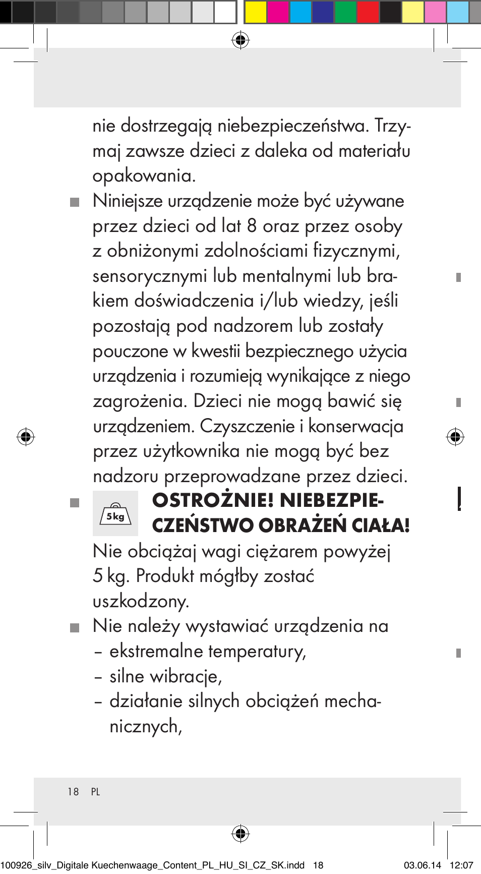 Silvercrest 100926-14-01/100926-14-03/Z31622B User Manual | Page 18 / 85