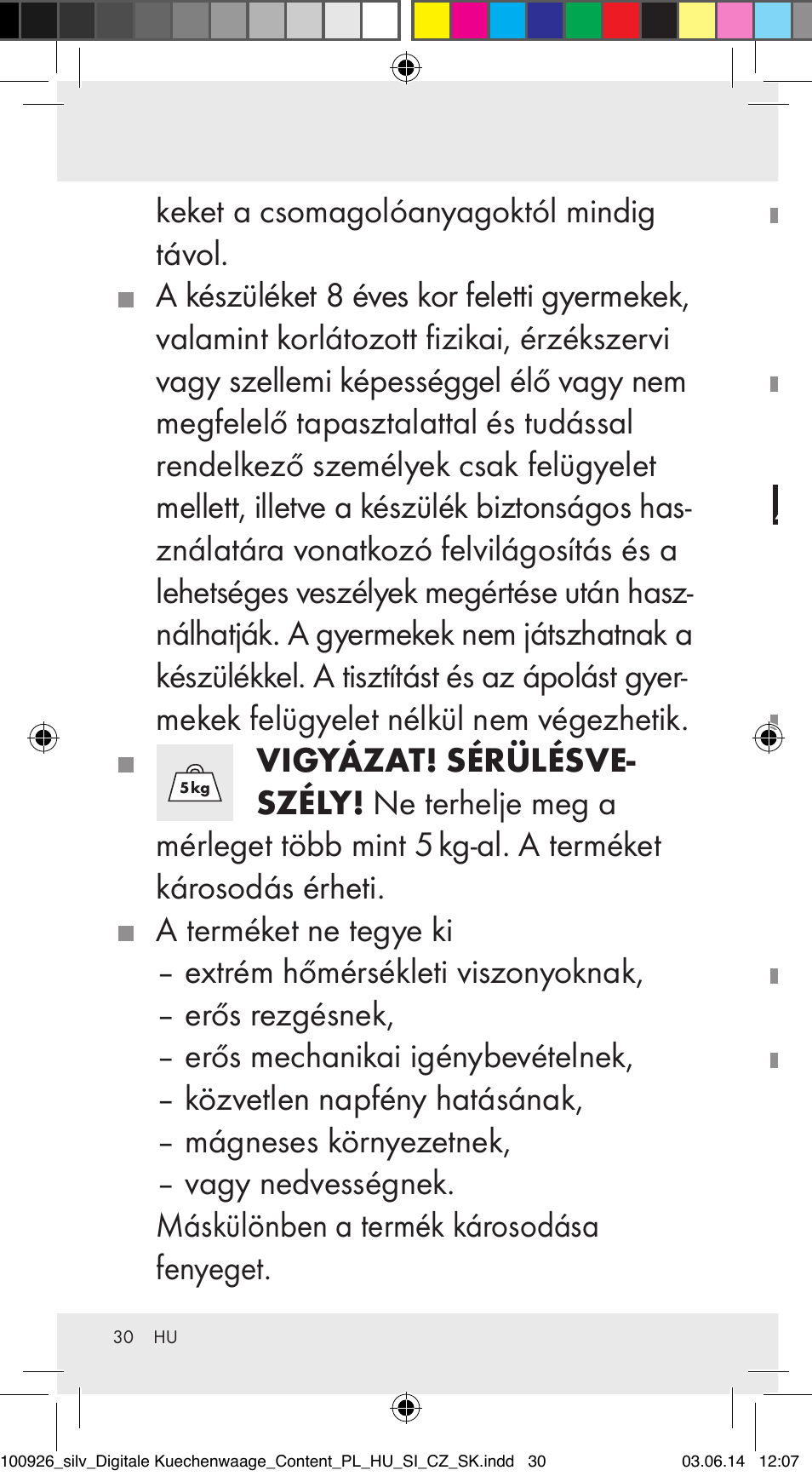 Silvercrest 100926-14-01/100926-14-03/Z31622B User Manual | Page 30 / 85