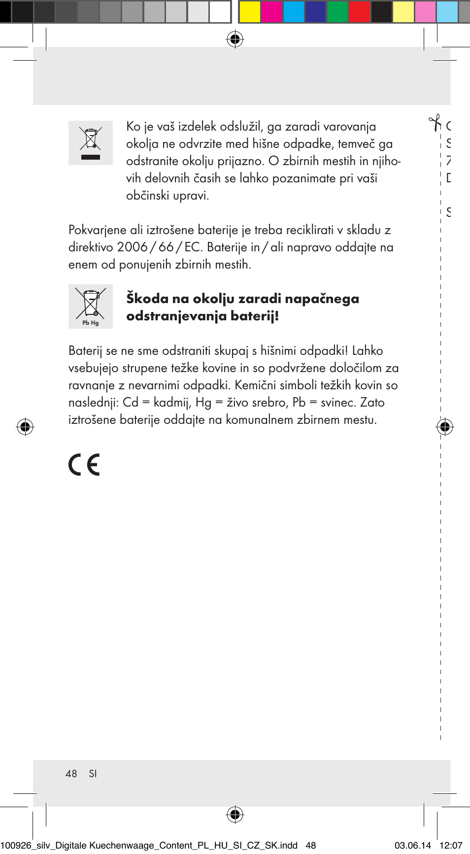 Garancijski list | Silvercrest 100926-14-01/100926-14-03/Z31622B User Manual | Page 48 / 85