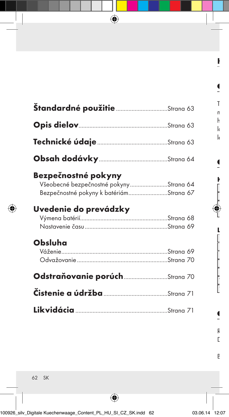 Silvercrest 100926-14-01/100926-14-03/Z31622B User Manual | Page 62 / 85