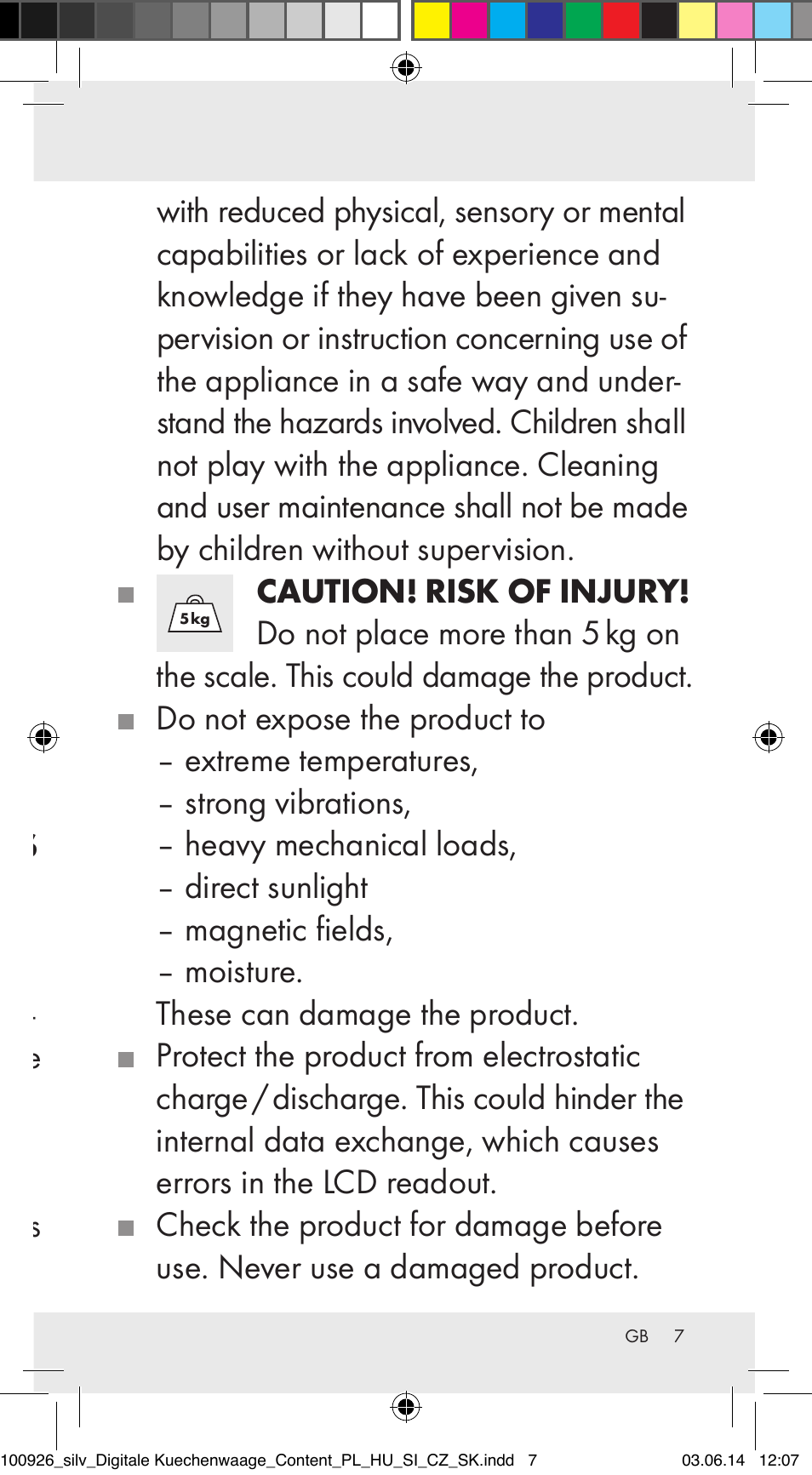 Silvercrest 100926-14-01/100926-14-03/Z31622B User Manual | Page 7 / 85