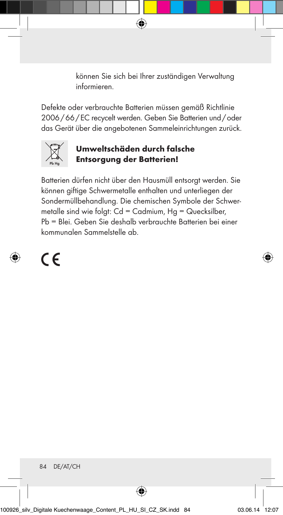 Silvercrest 100926-14-01/100926-14-03/Z31622B User Manual | Page 84 / 85