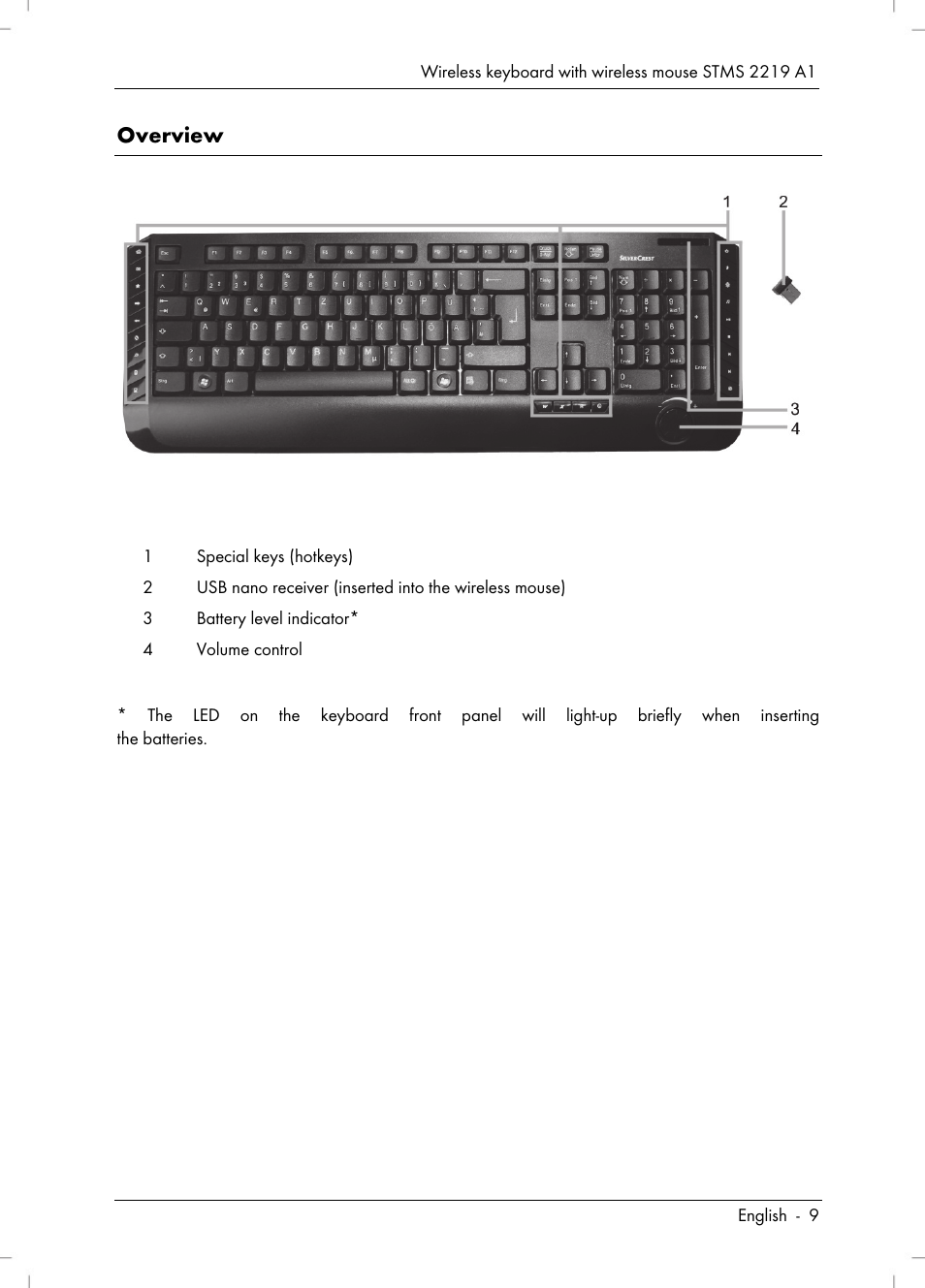 Overview | Silvercrest STMS 2219 A1 User Manual | Page 11 / 88