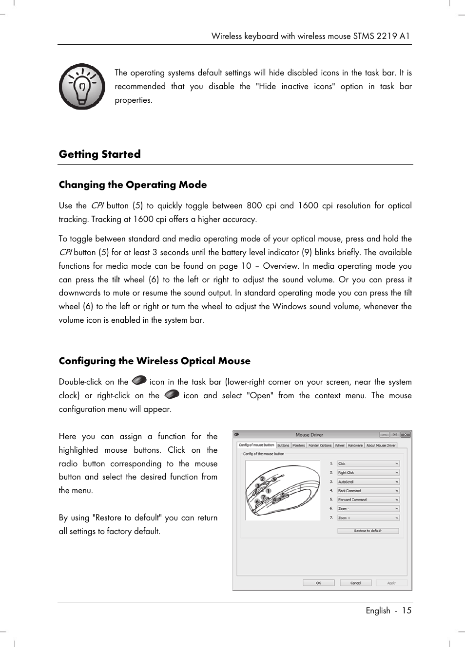 Getting started | Silvercrest STMS 2219 A1 User Manual | Page 17 / 88