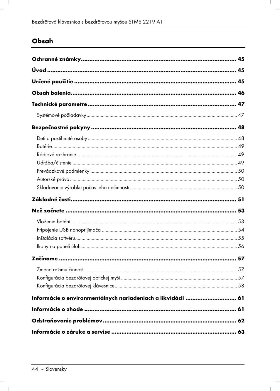 Silvercrest STMS 2219 A1 User Manual | Page 46 / 88