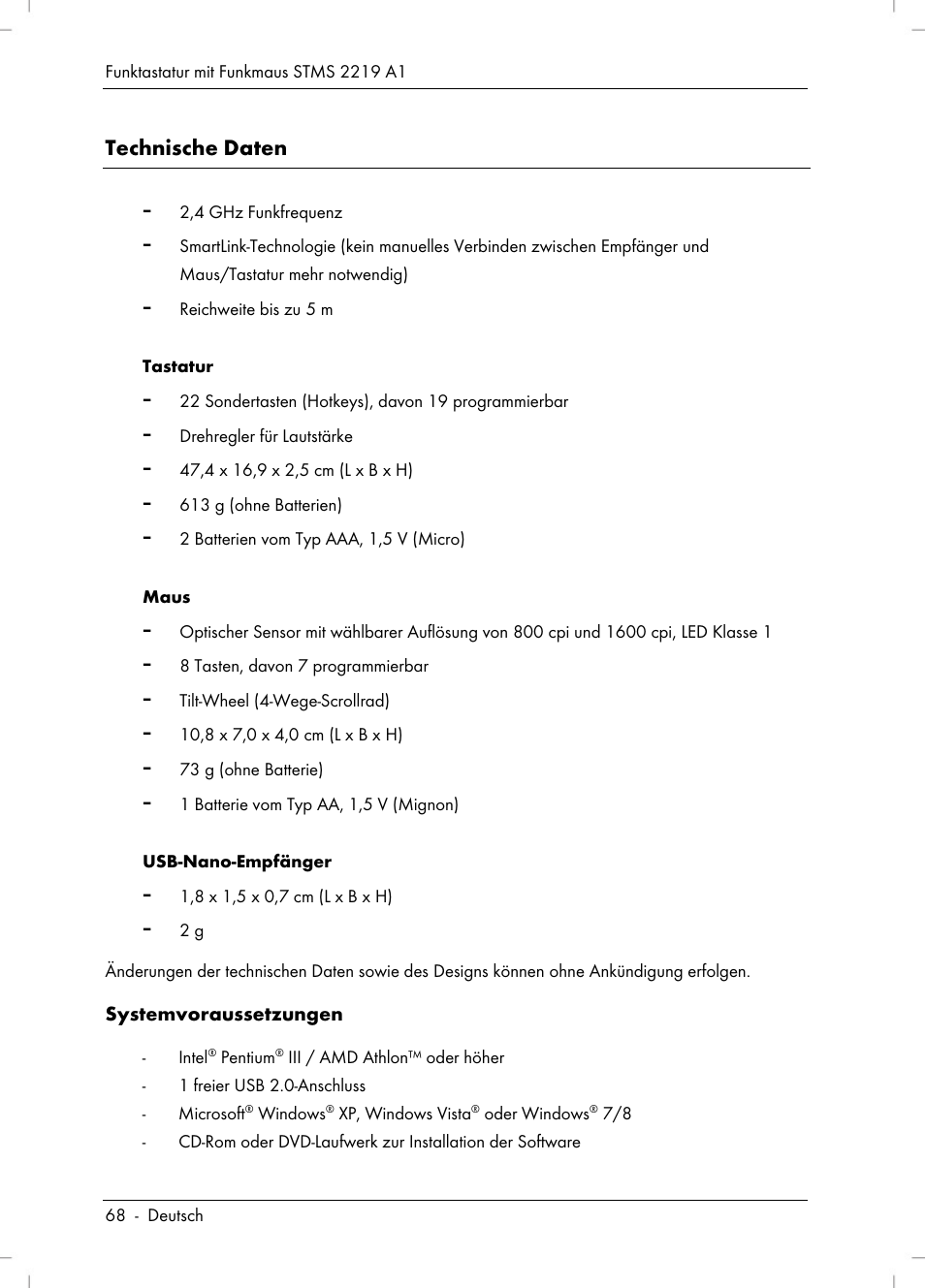 Silvercrest STMS 2219 A1 User Manual | Page 70 / 88