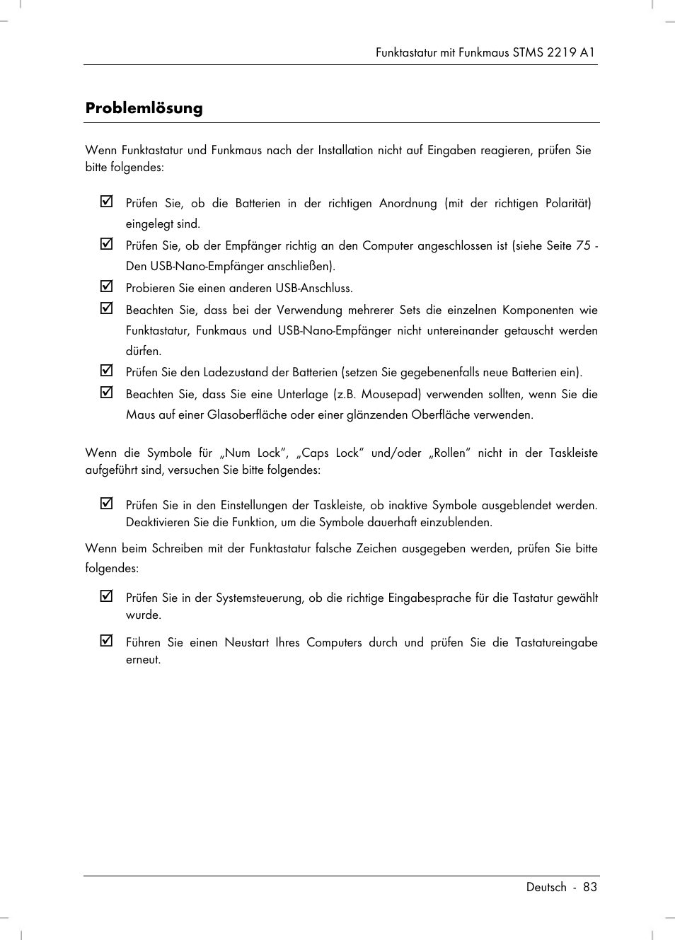 Silvercrest STMS 2219 A1 User Manual | Page 85 / 88