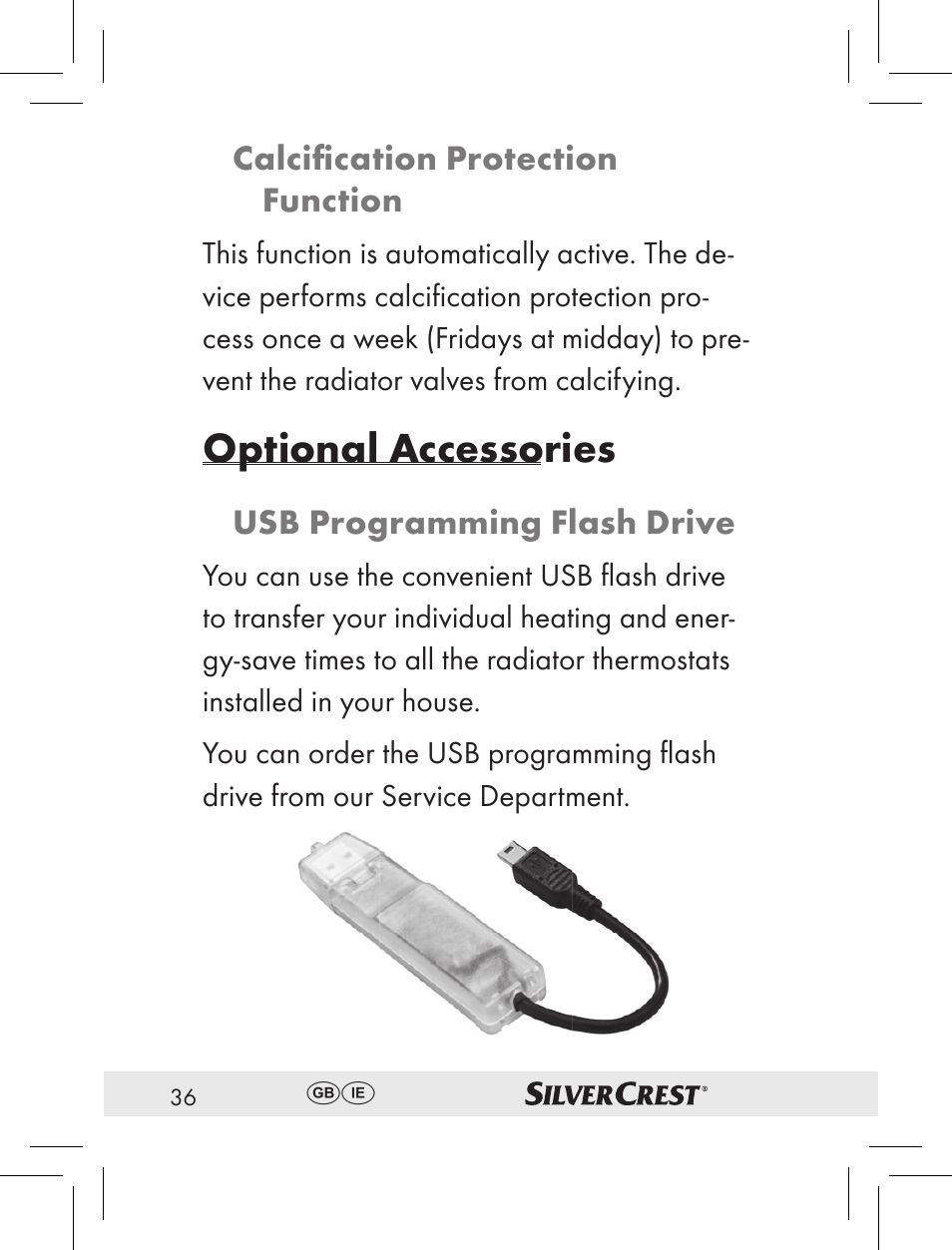 Optional accessories | Silvercrest RT2000 User Manual | Page 34 / 44