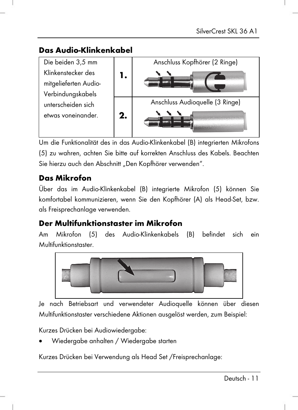 Silvercrest SKL 36 A1 User Manual | Page 13 / 66