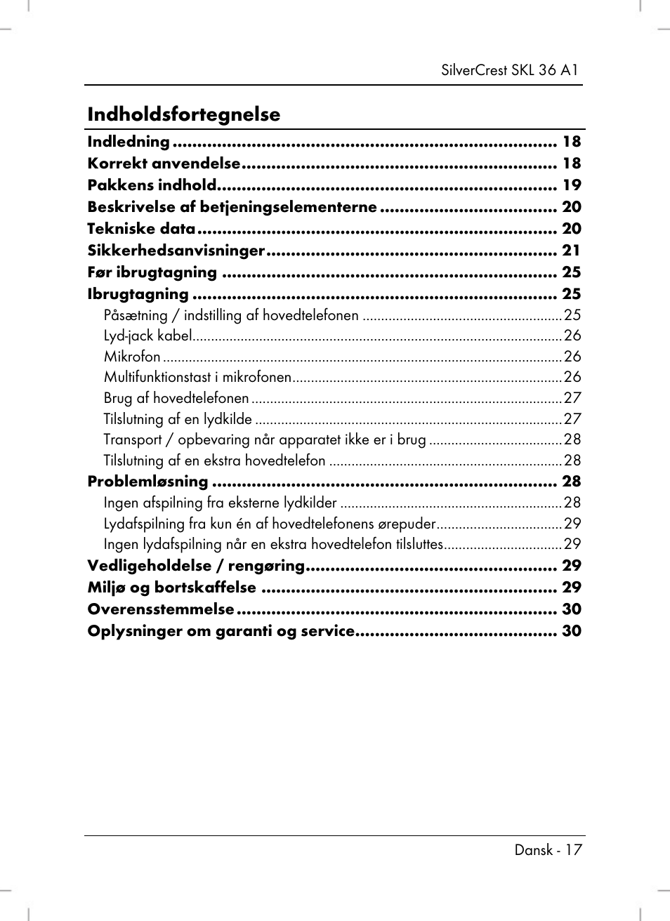 Silvercrest SKL 36 A1 User Manual | Page 19 / 80