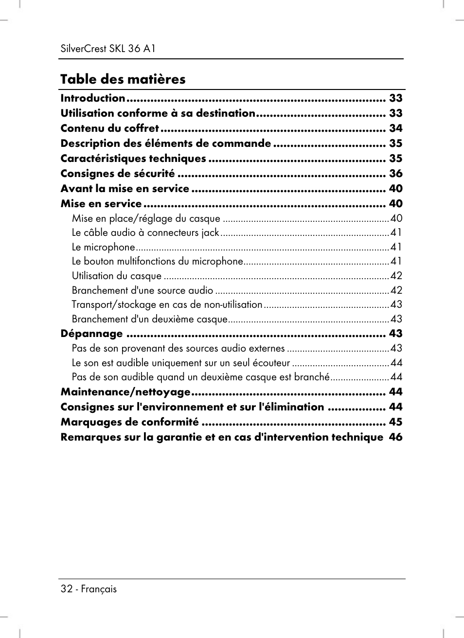 Silvercrest SKL 36 A1 User Manual | Page 34 / 80