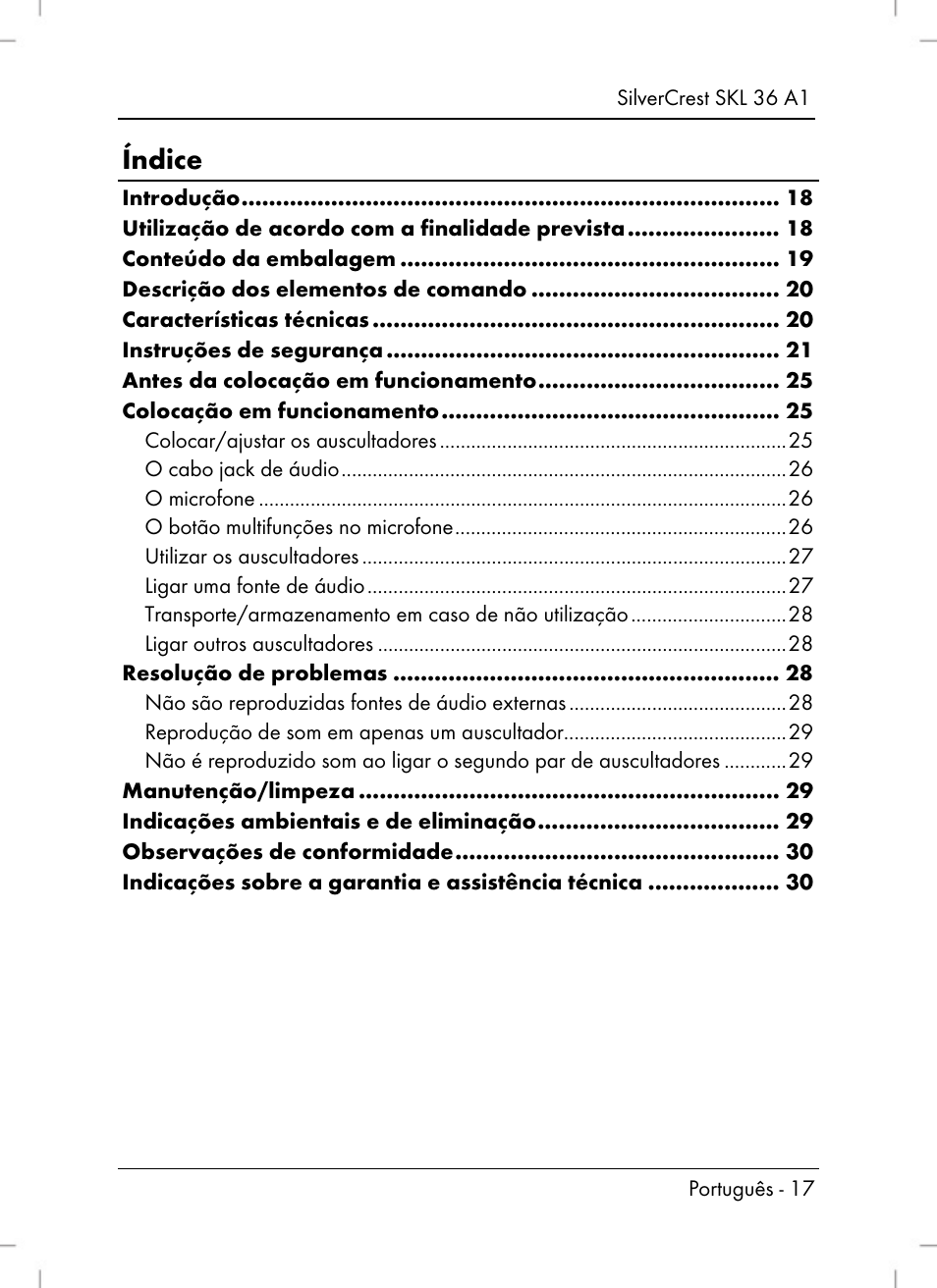 Silvercrest SKL 36 A1 User Manual | Page 19 / 64