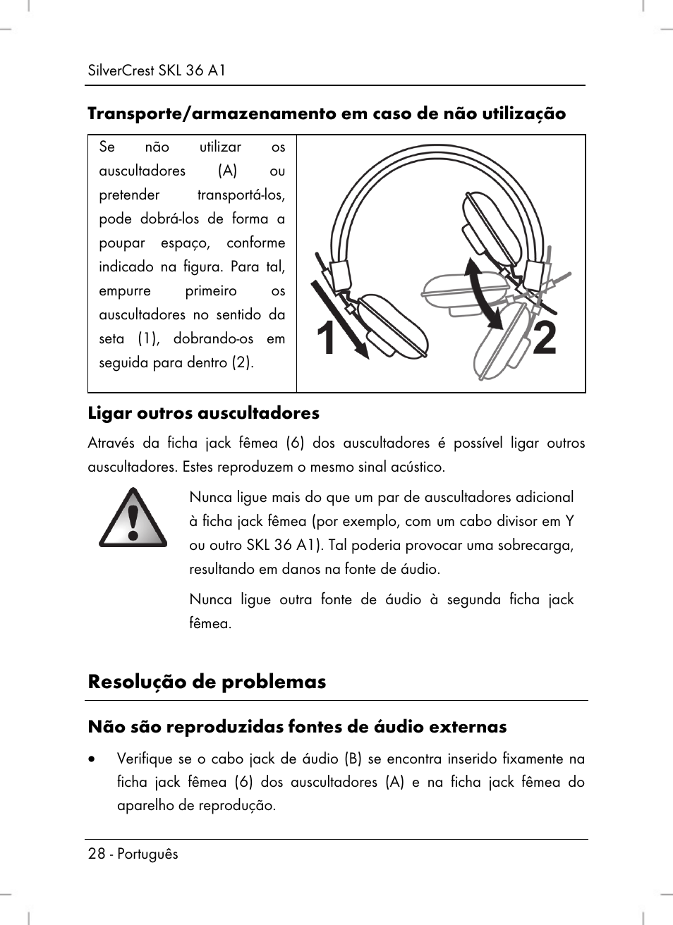 Resolução de problemas | Silvercrest SKL 36 A1 User Manual | Page 30 / 64