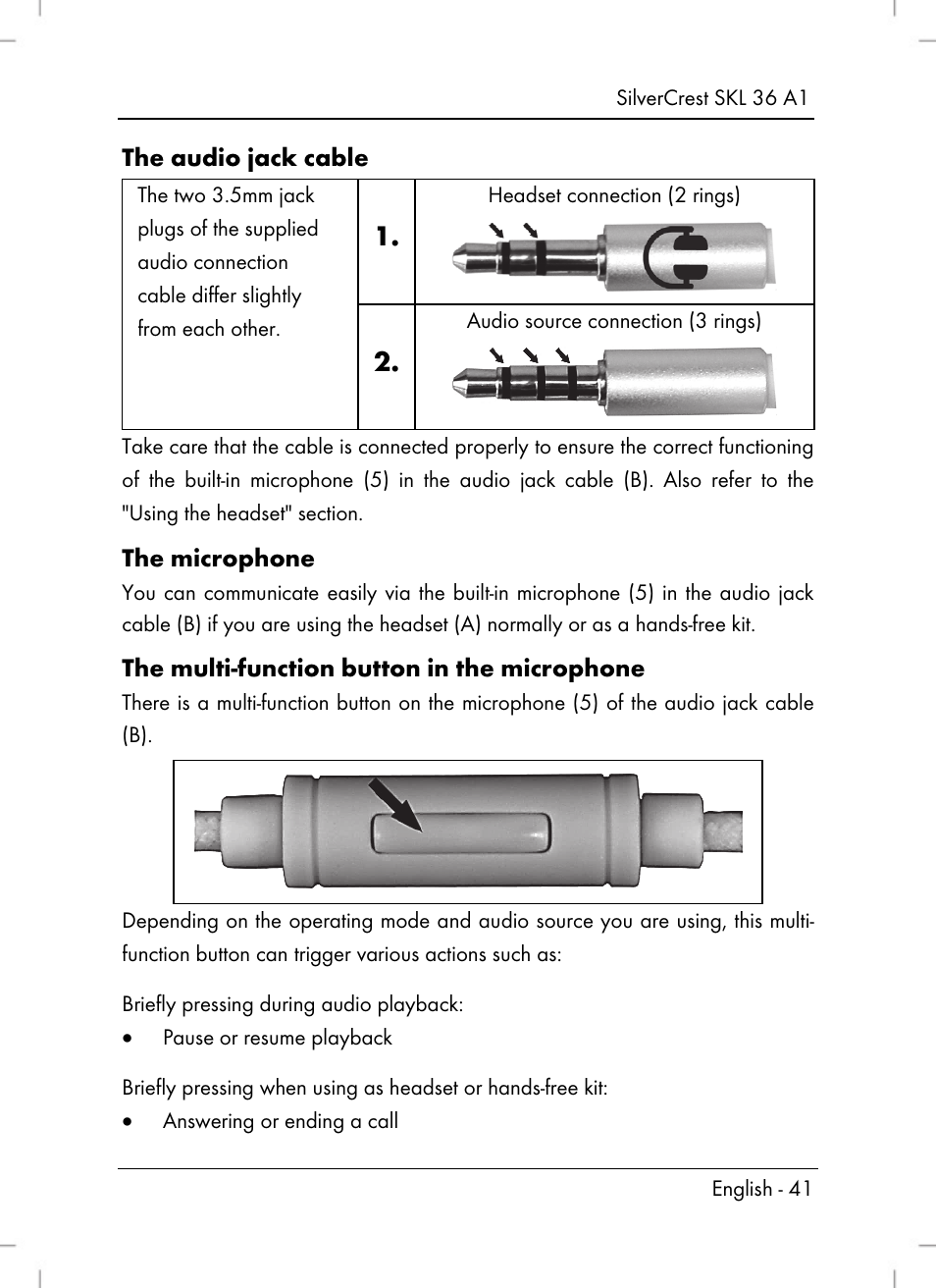 Silvercrest SKL 36 A1 User Manual | Page 43 / 64