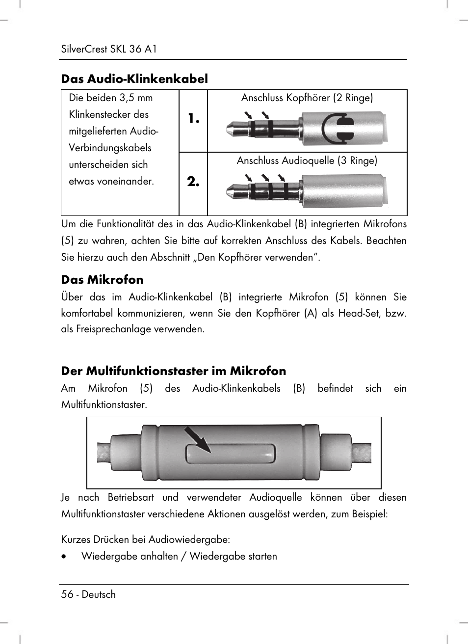 Silvercrest SKL 36 A1 User Manual | Page 58 / 64