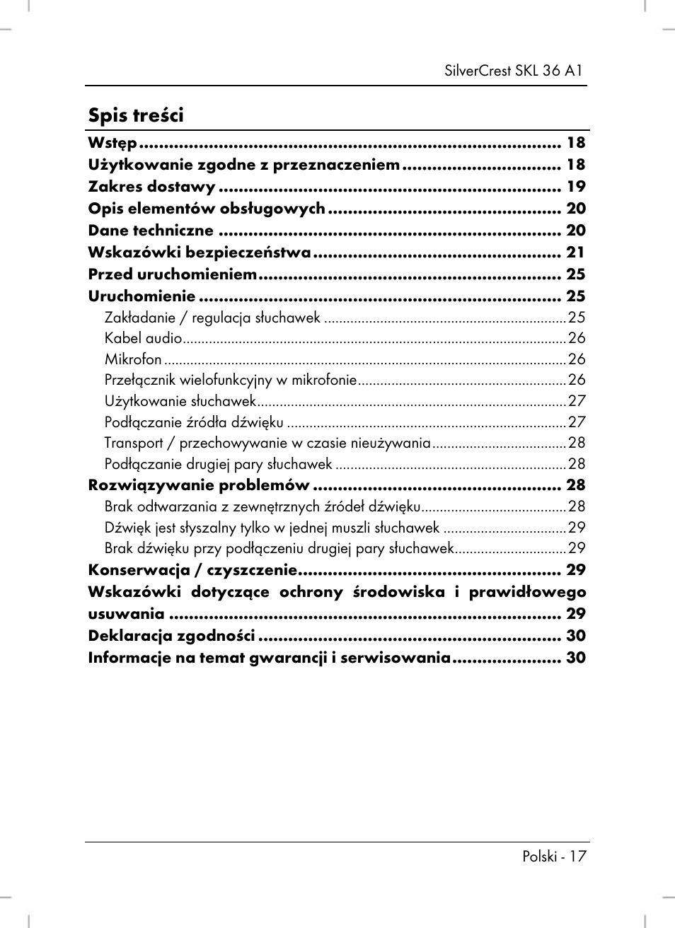 Silvercrest SKL 36 A1 User Manual | Page 19 / 94