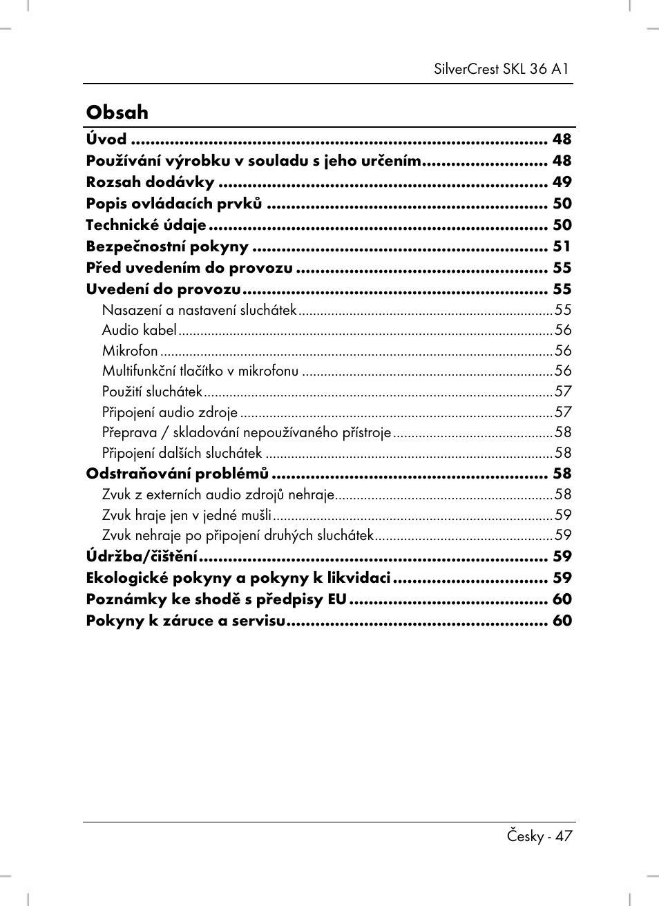 Silvercrest SKL 36 A1 User Manual | Page 49 / 94