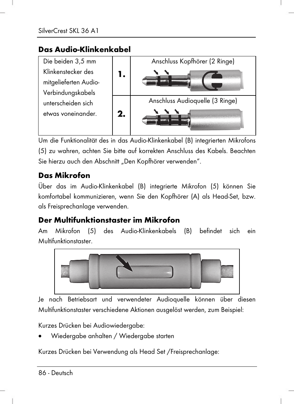 Silvercrest SKL 36 A1 User Manual | Page 88 / 94