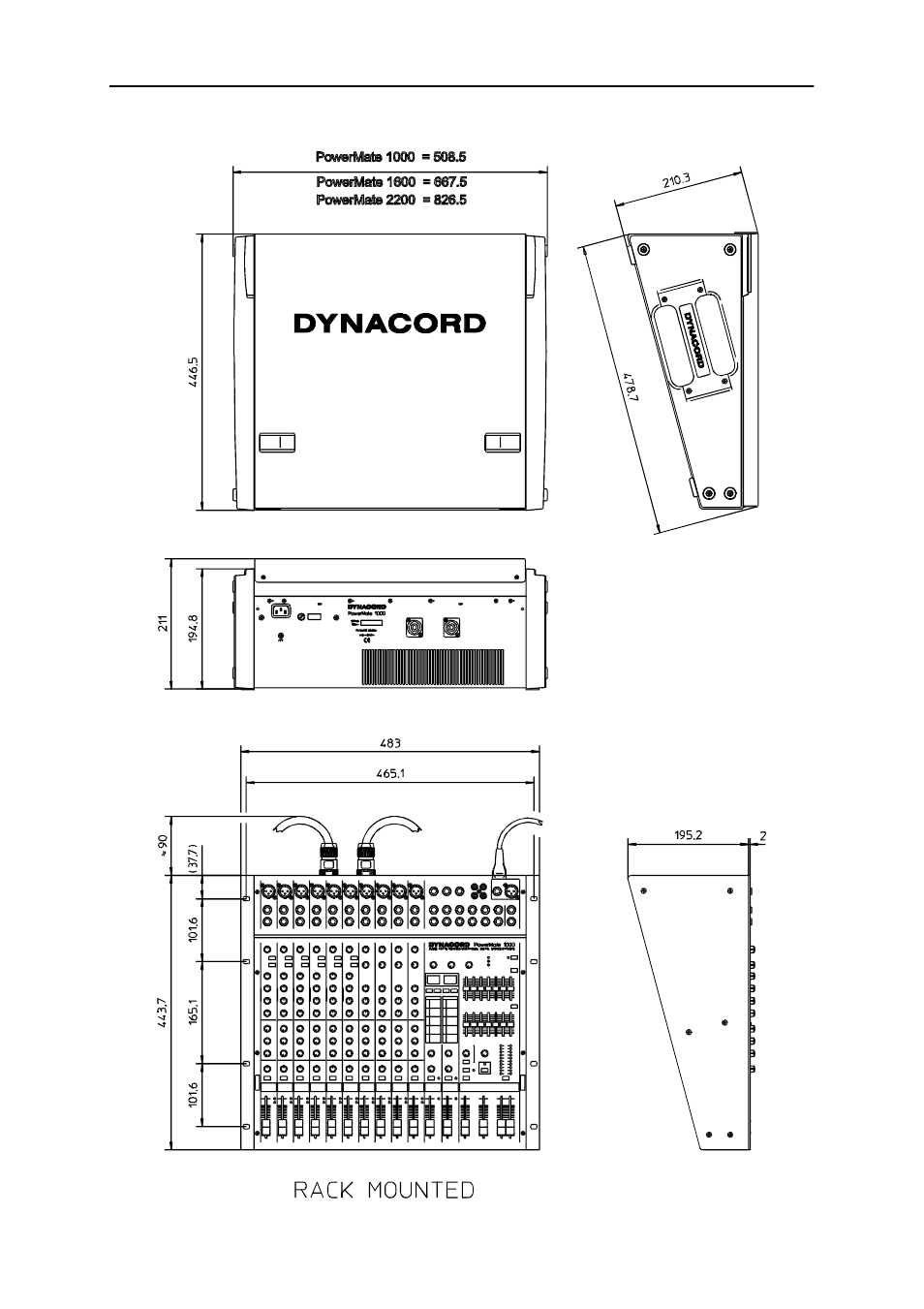 Dynacord P o w e r M a te 1000 User Manual | Page 31 / 32