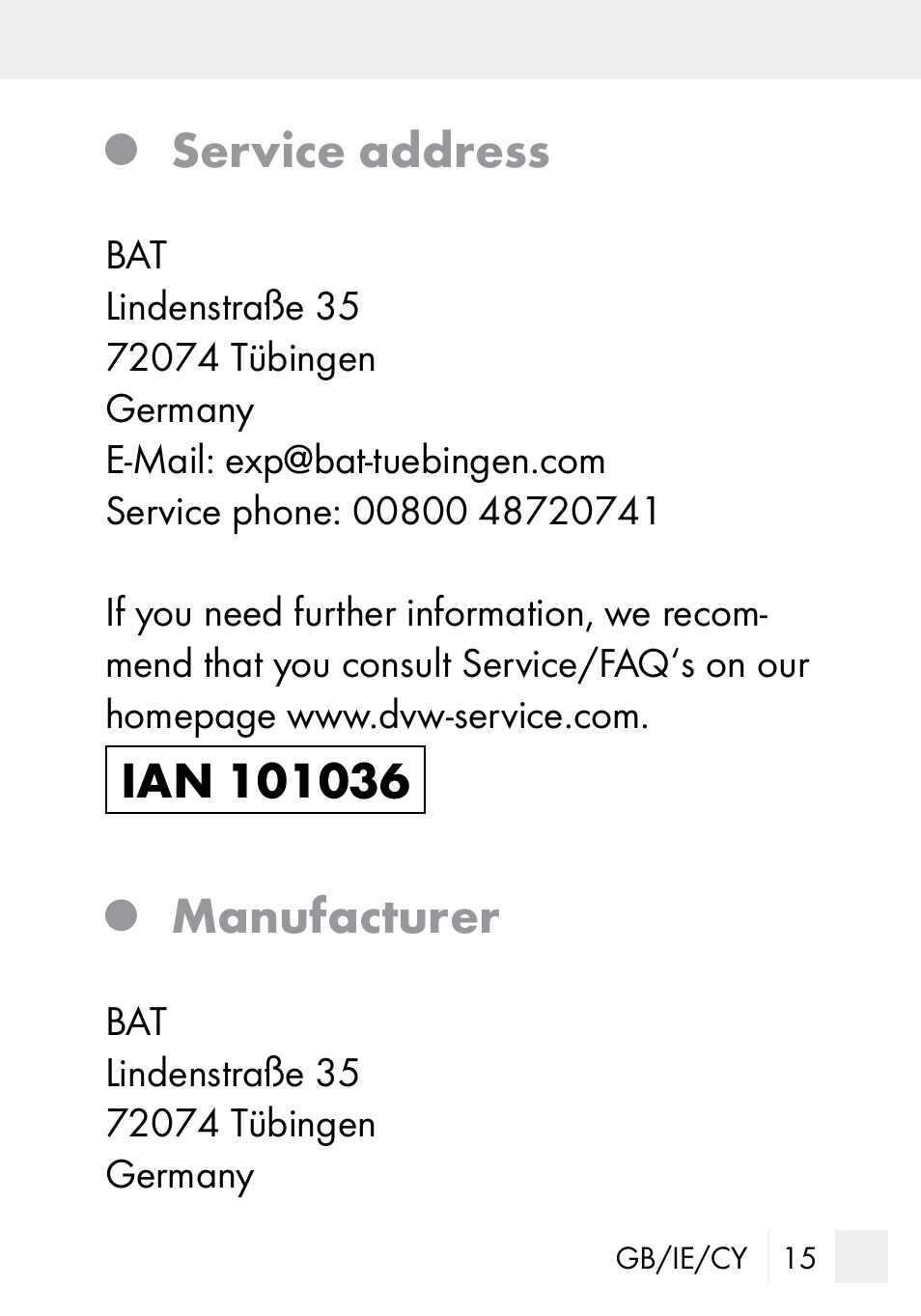 Service address | Silvercrest MZ 20-1 User Manual | Page 15 / 31